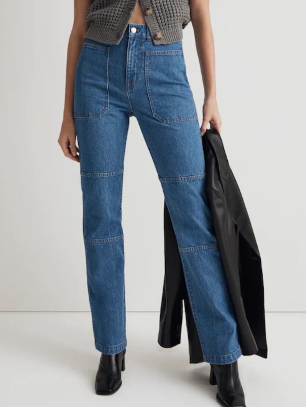 Madewell 90's Straight High Rise Medium Wash Jean Sz 31